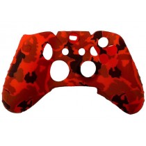 Силиконовый чехол для джойстика Xbox One (Camouflage Red)